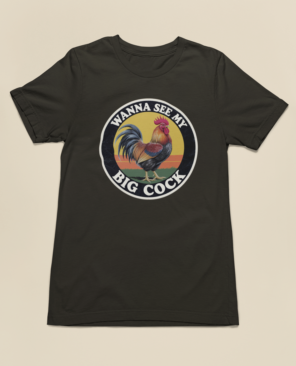 Wanna See My Big Cock? Tee – Black