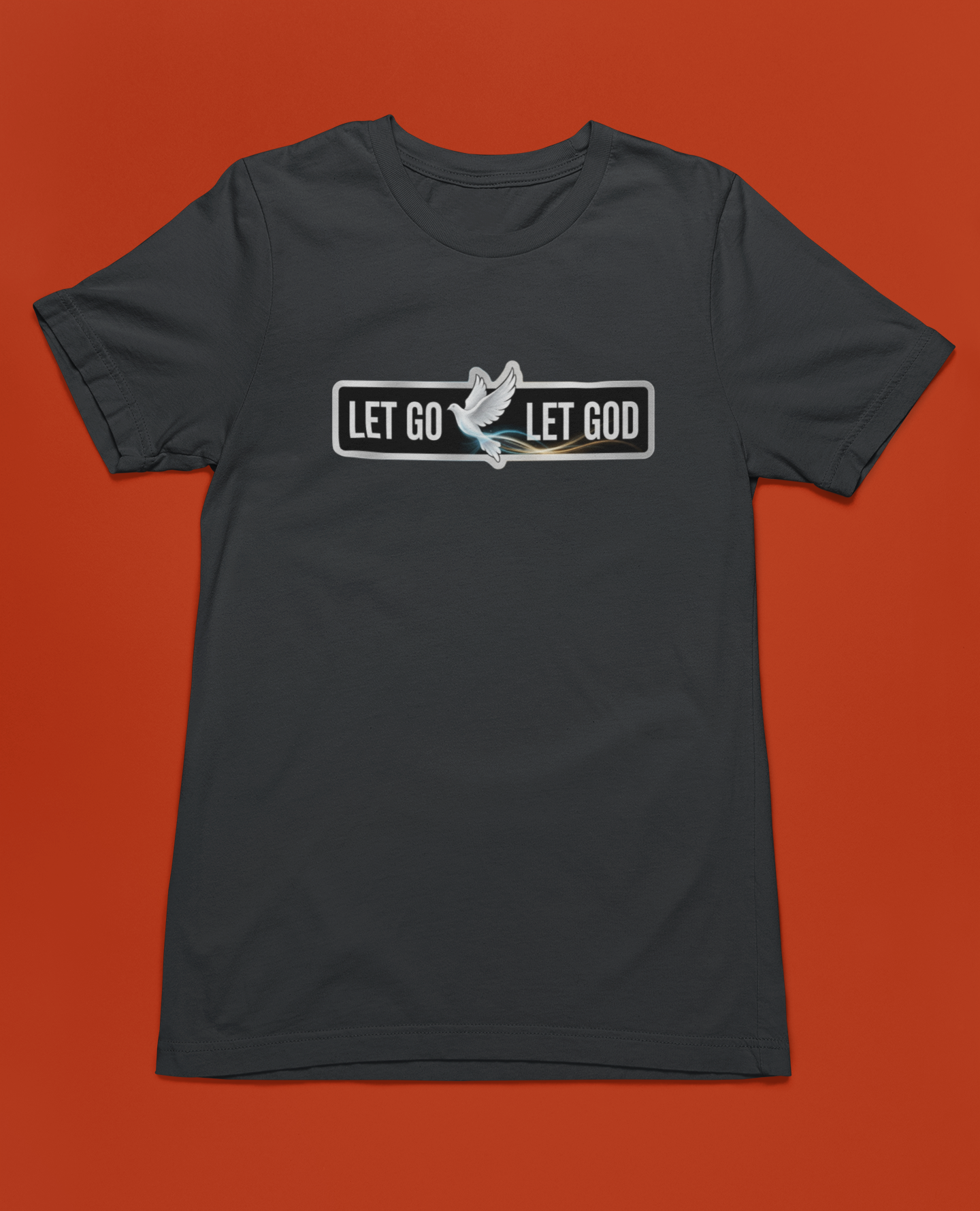 Let Go Let God Tee - Heathered Black