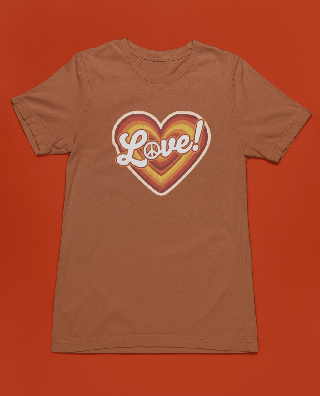Peace & Love Tee - Autumn or Heathered Black