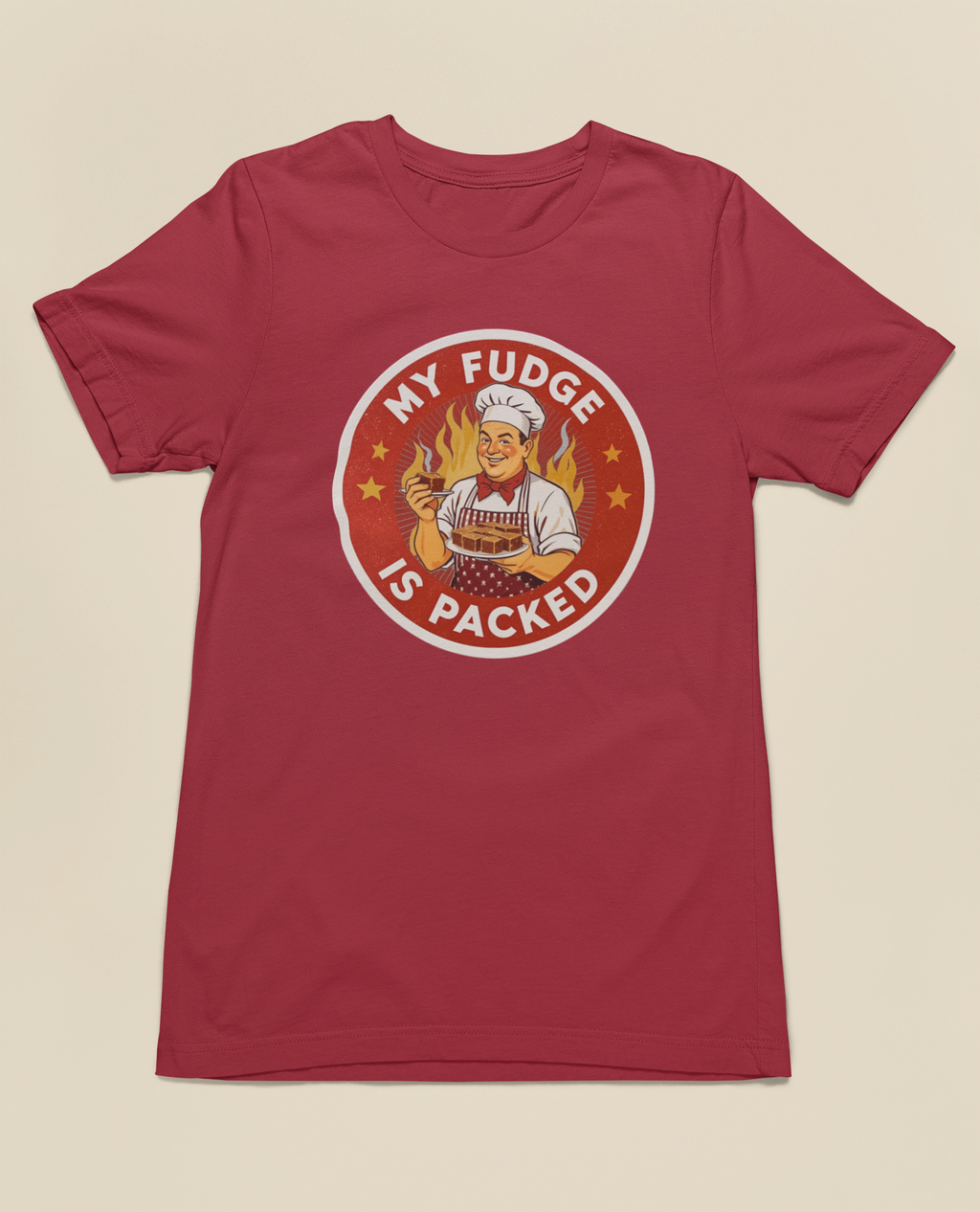 My Fudge Is Packed Tee - Red