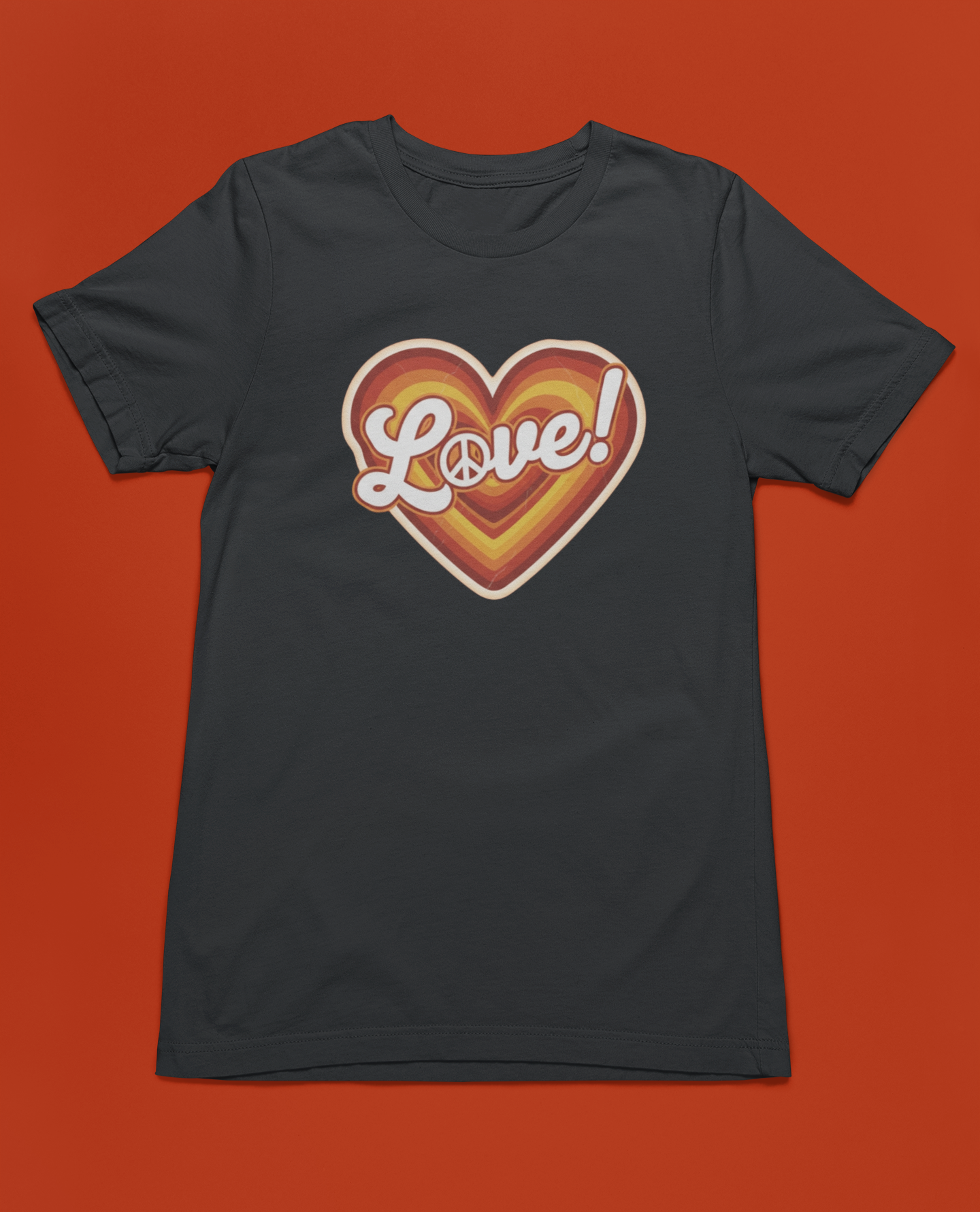 Peace & Love Tee - Autumn or Heathered Black