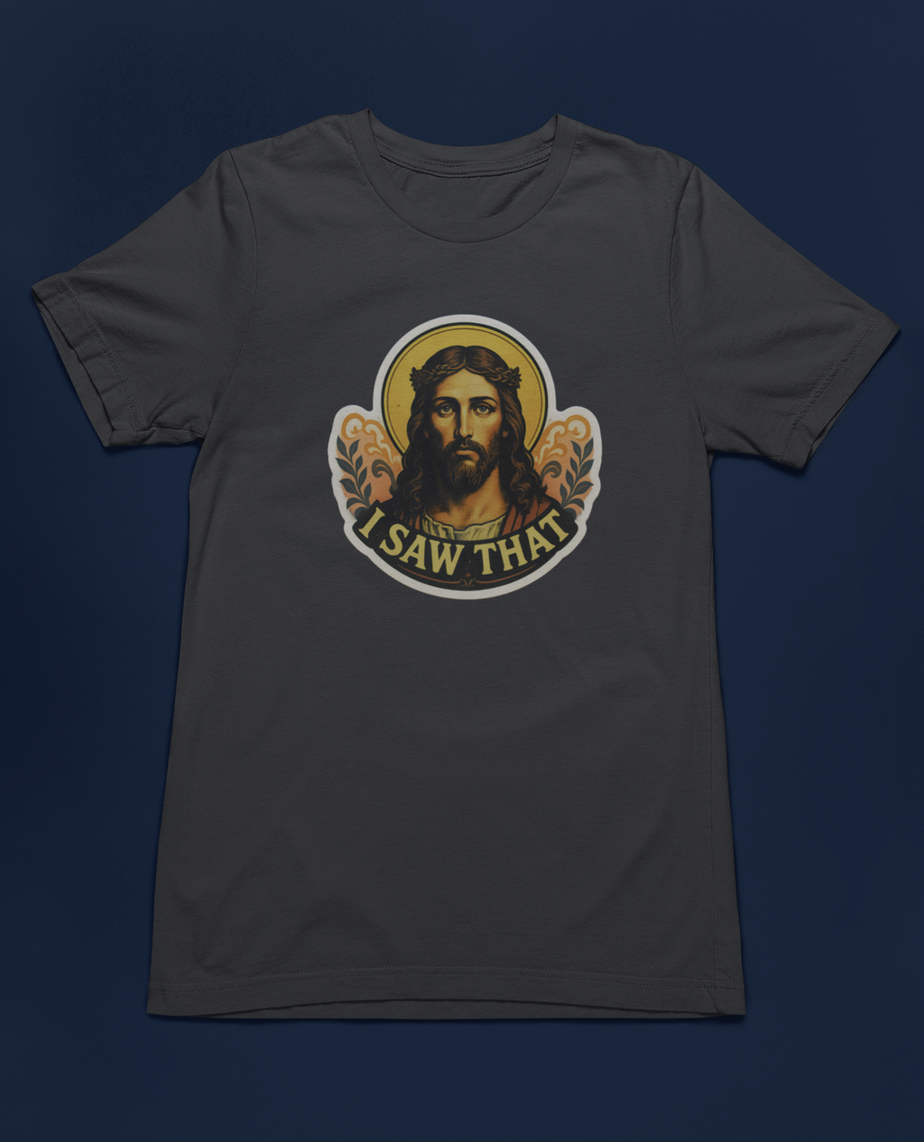 I Saw That Tee - Heathered Black