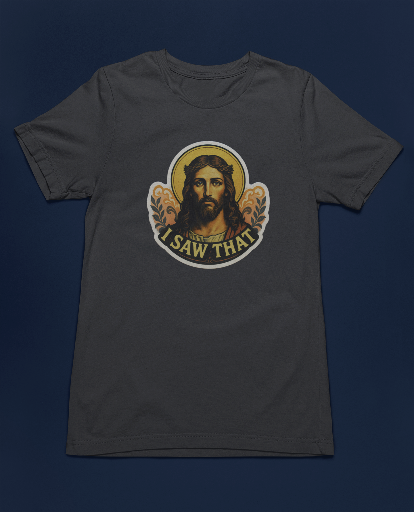 I Saw That Tee - Heathered Black