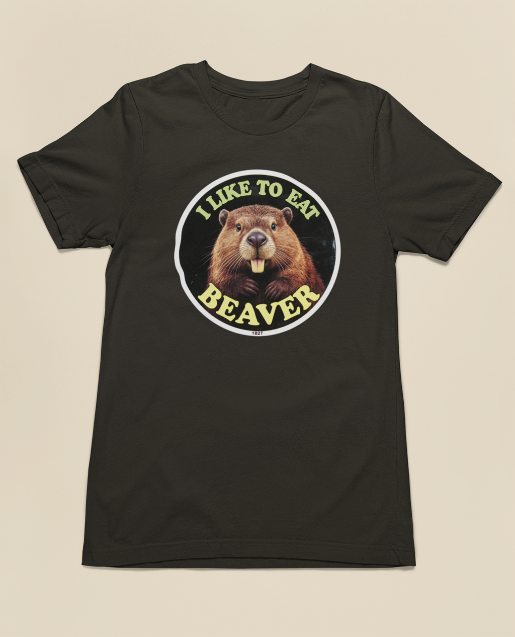 I Like To Eat Beaver Tee – Black