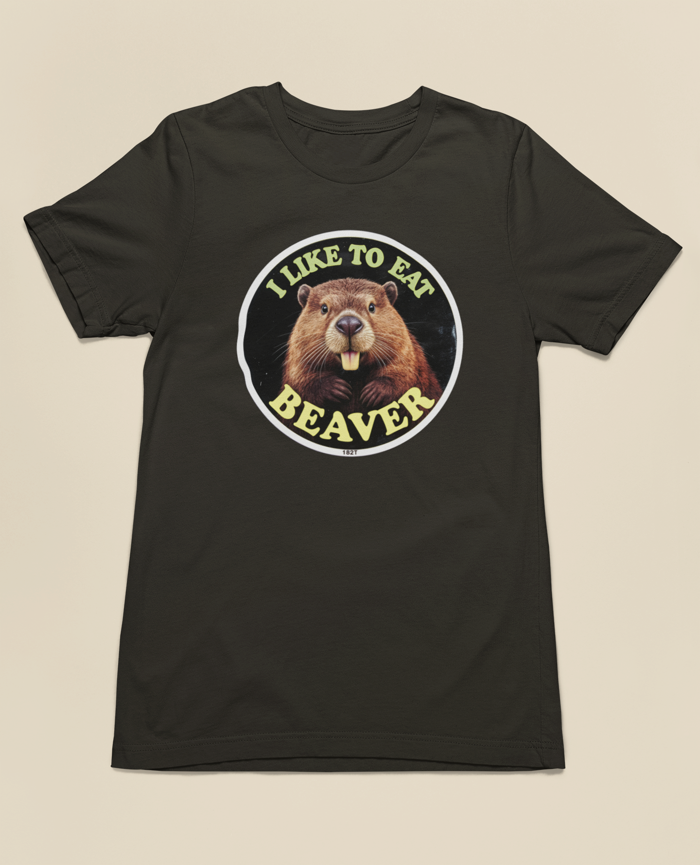 I Like To Eat Beaver Tee – Black