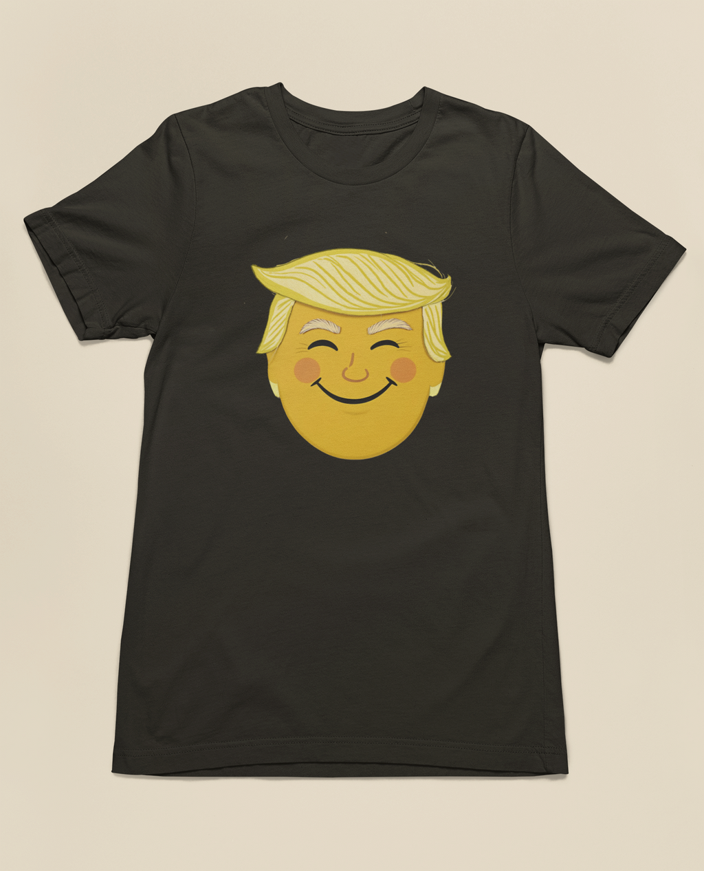 Trump Emoji Face Tee - Black