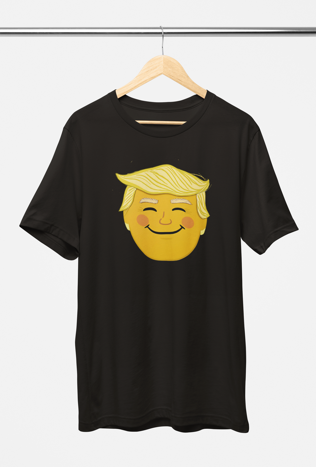 Trump Emoji Face Tee - Black