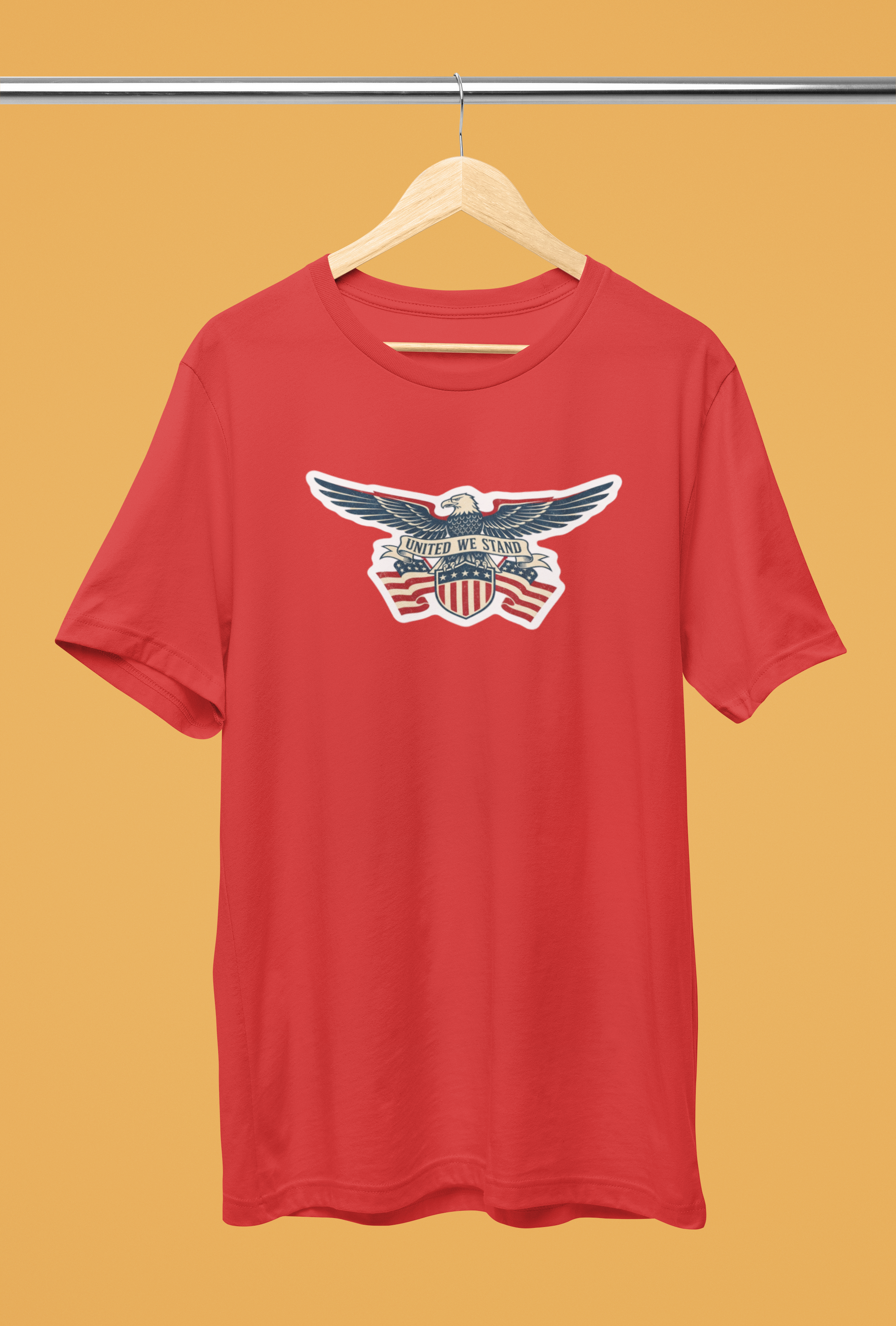 United We Stand Tee - Red, Black