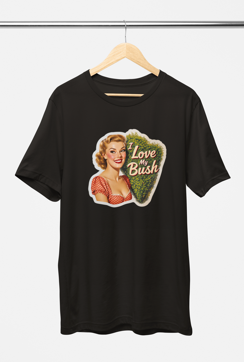 I Love My Bush Tee – Red, Black