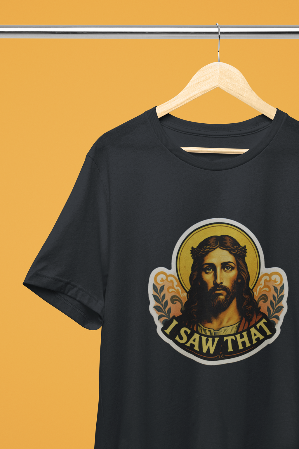 I Saw That Tee - Heathered Black