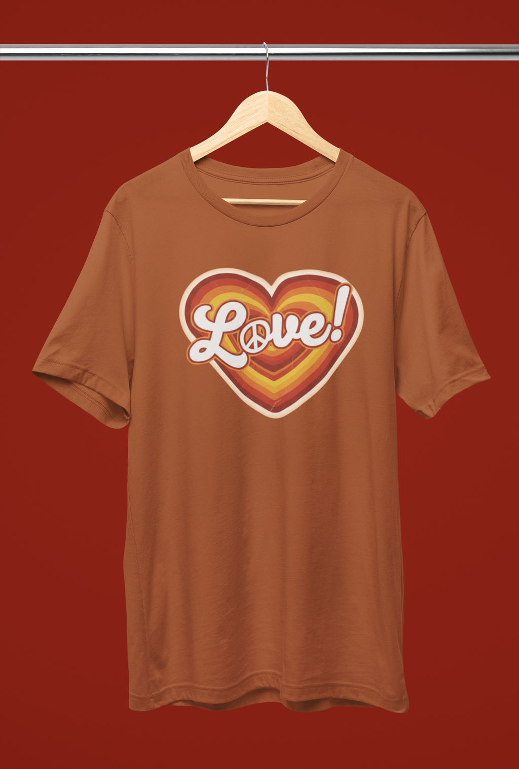 Peace & Love Tee - Autumn or Heathered Black