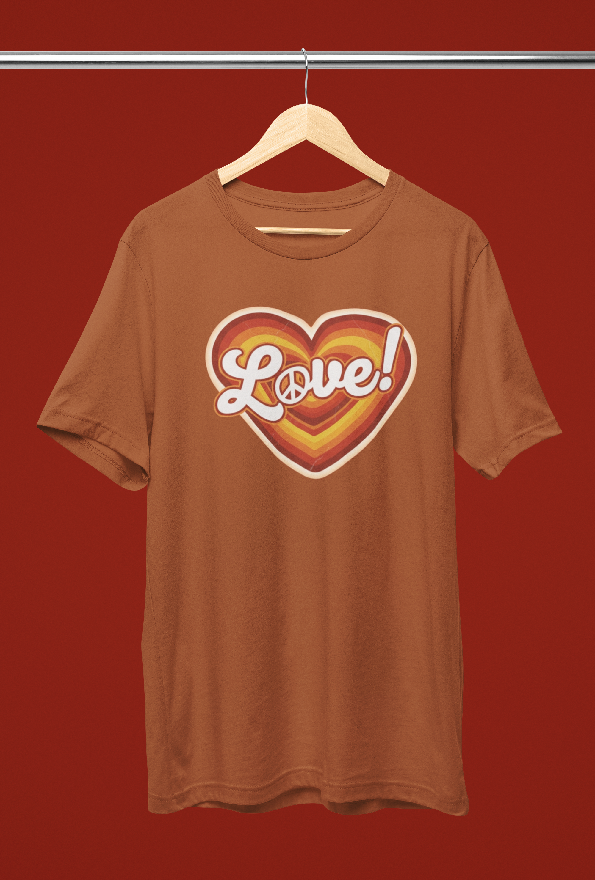 Peace & Love Tee - Autumn or Heathered Black