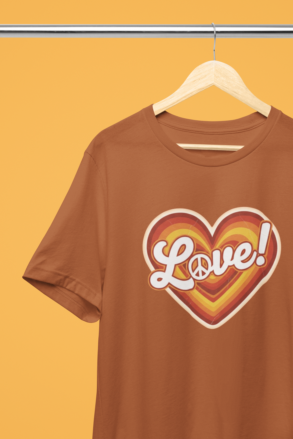 Peace & Love Tee - Autumn or Heathered Black