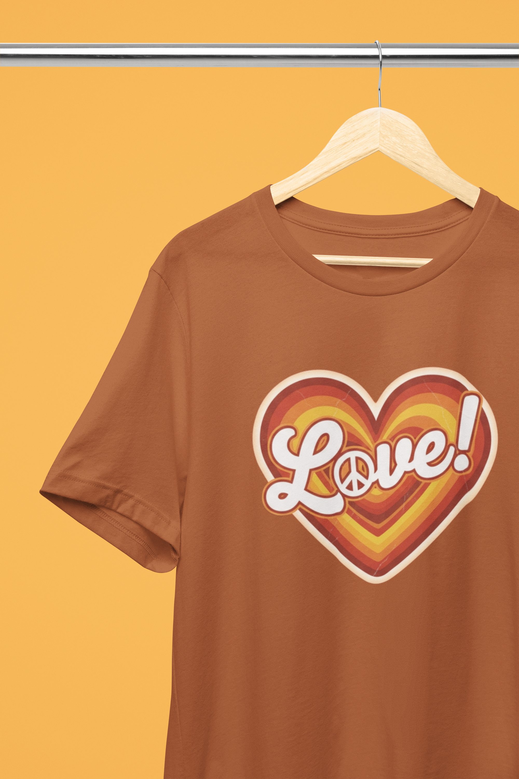 Peace & Love Tee - Autumn or Heathered Black