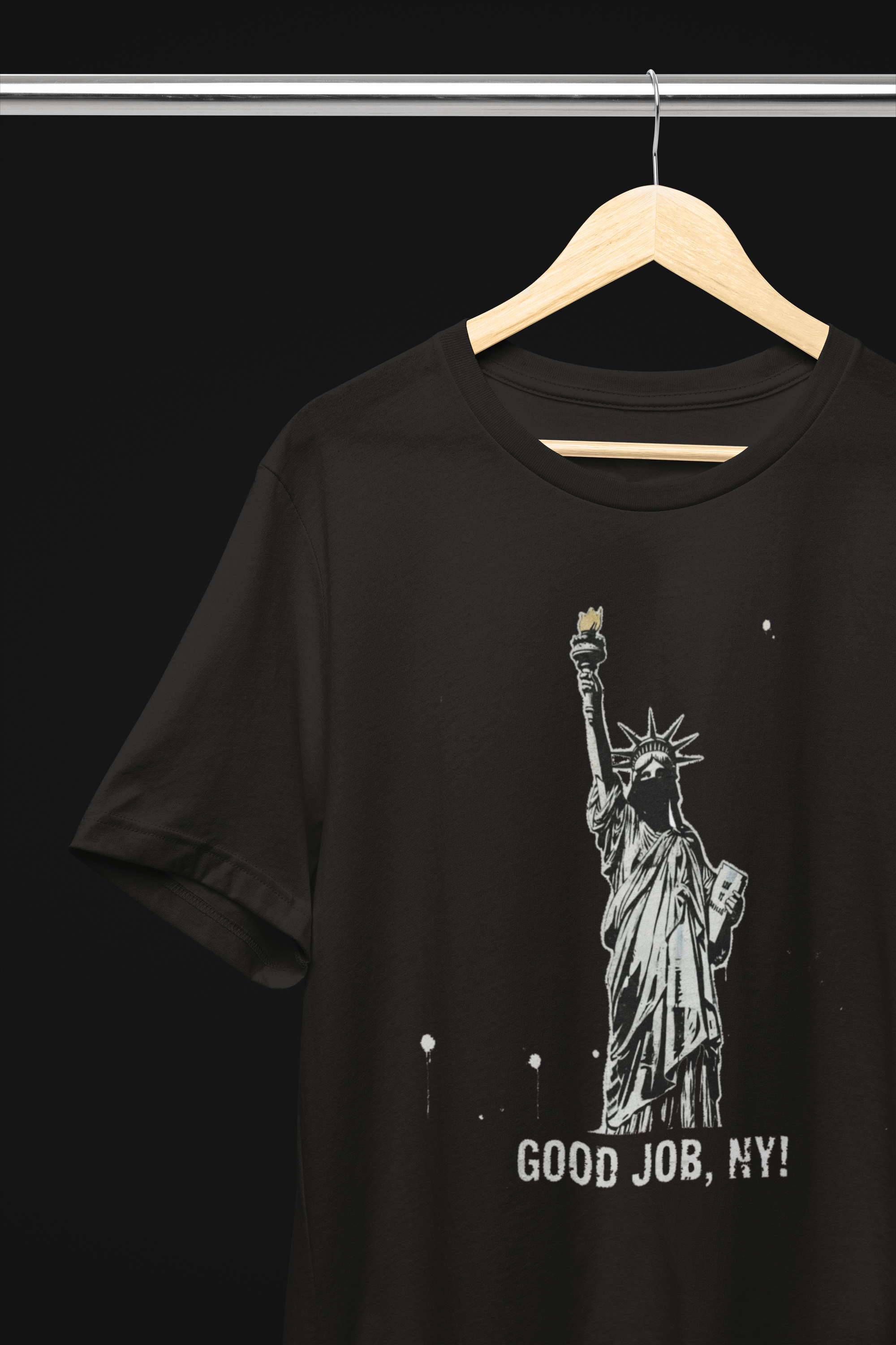 Good Job, NY! Liberty Tee - Black