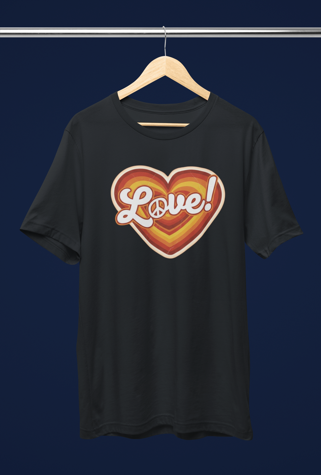 Peace & Love Tee - Autumn or Heathered Black