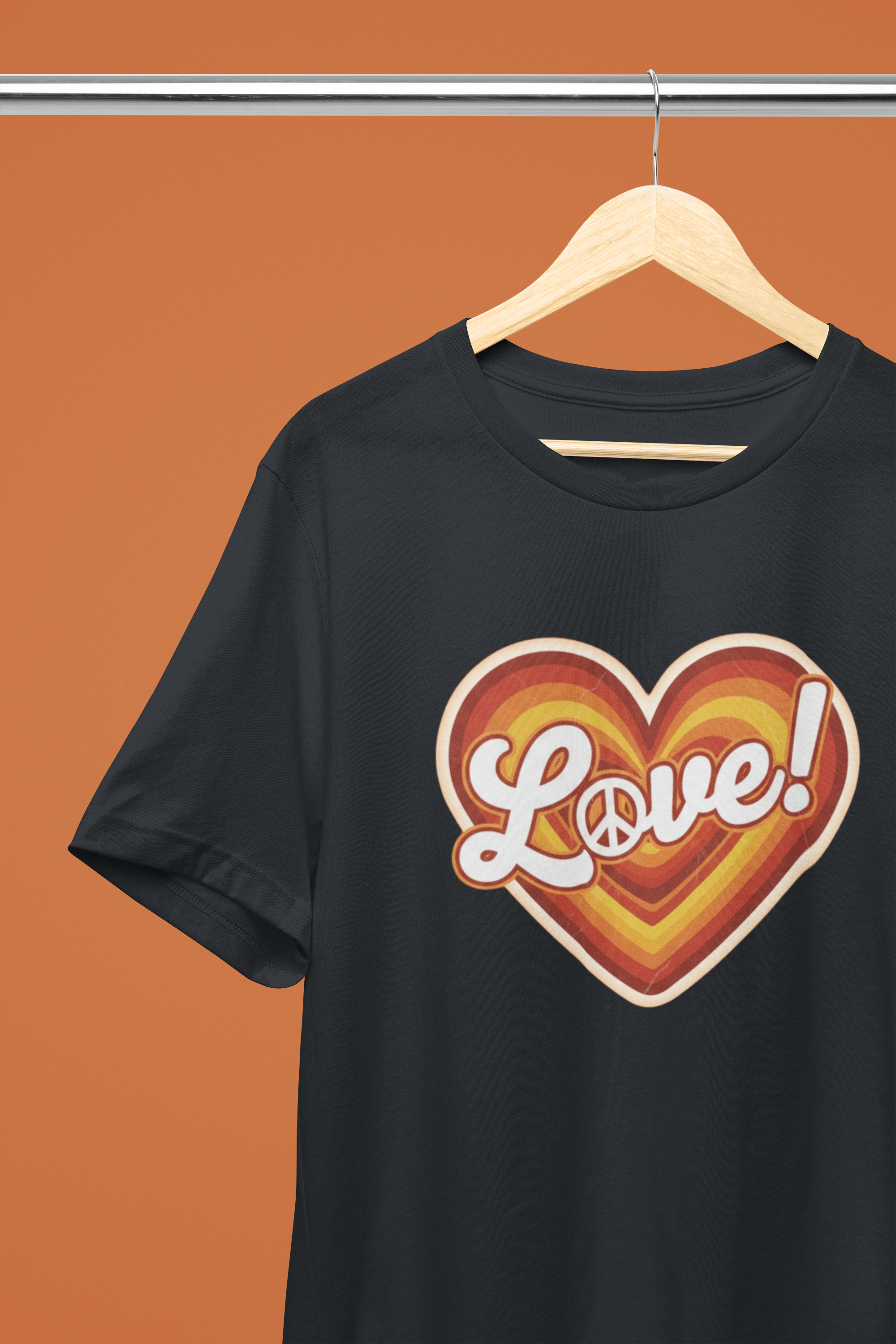 Peace & Love Tee - Autumn or Heathered Black
