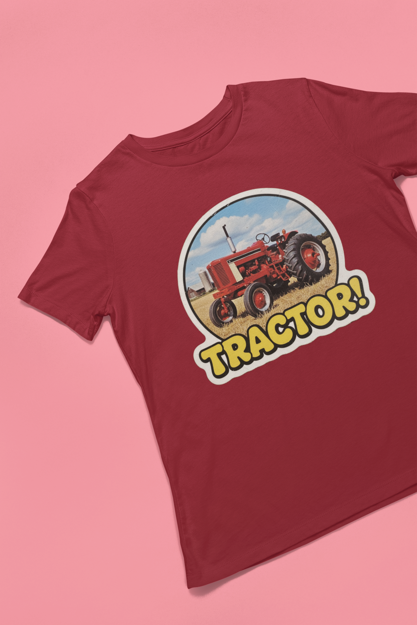 Tractor Fun Toddler Tee - Canvas Red