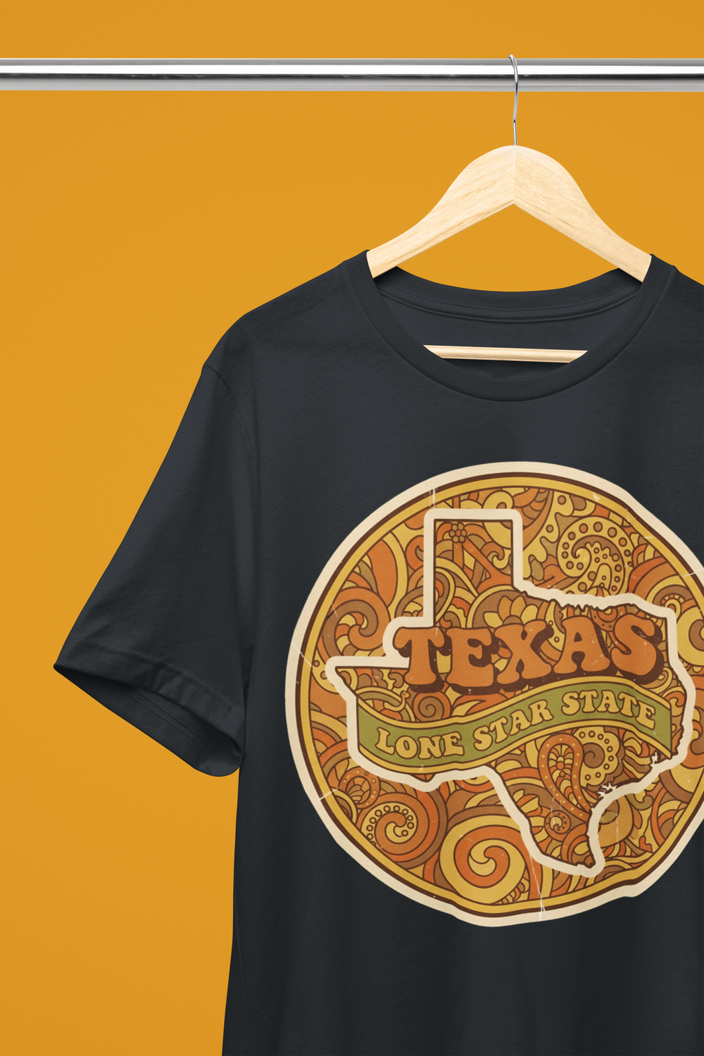 Lone Star State Tee - Heathered Black
