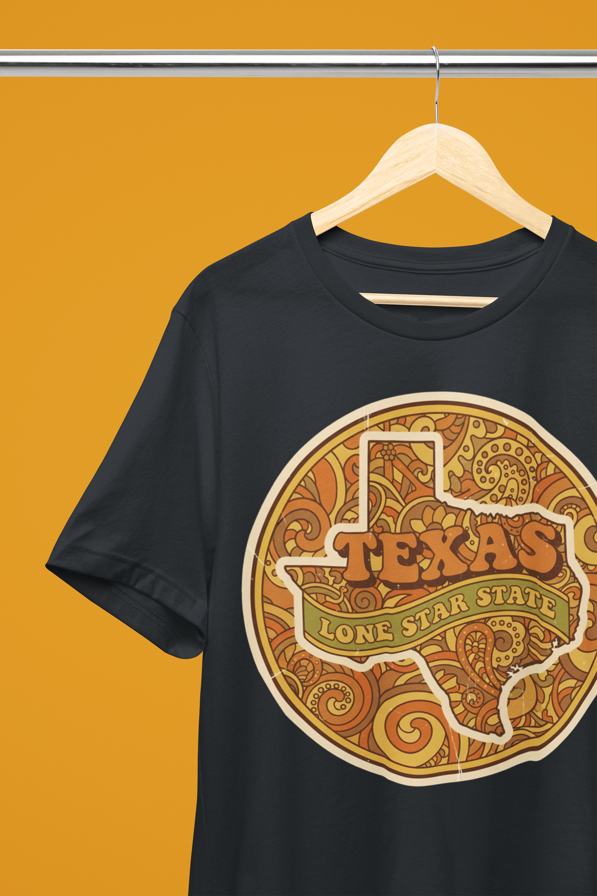 Lone Star State Tee - Heathered Black