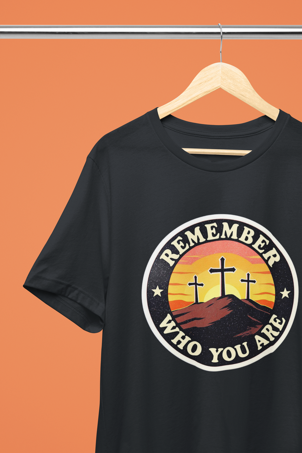Remember Who You Are Tee - Heathered Black