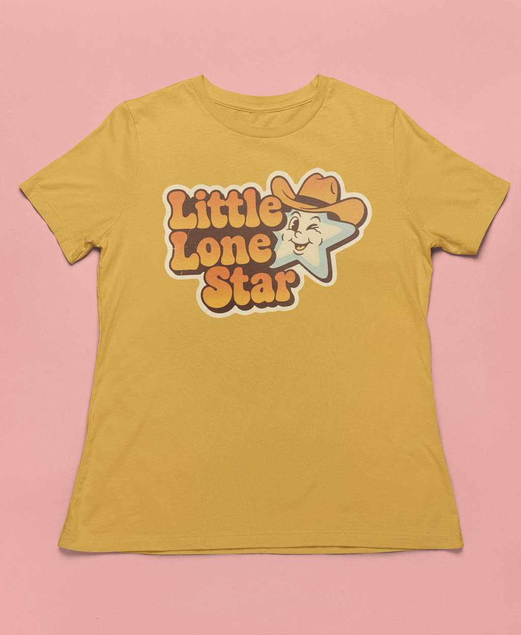Little Lone Star Toddler Tee - Mustard