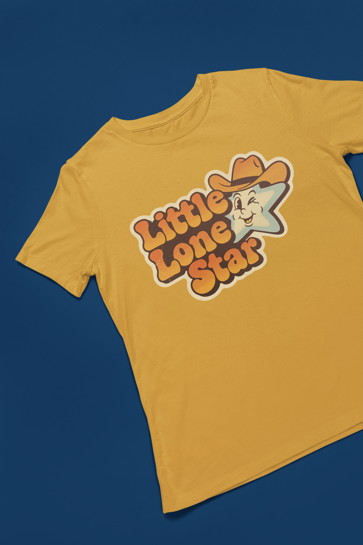 Little Lone Star Toddler Tee - Mustard