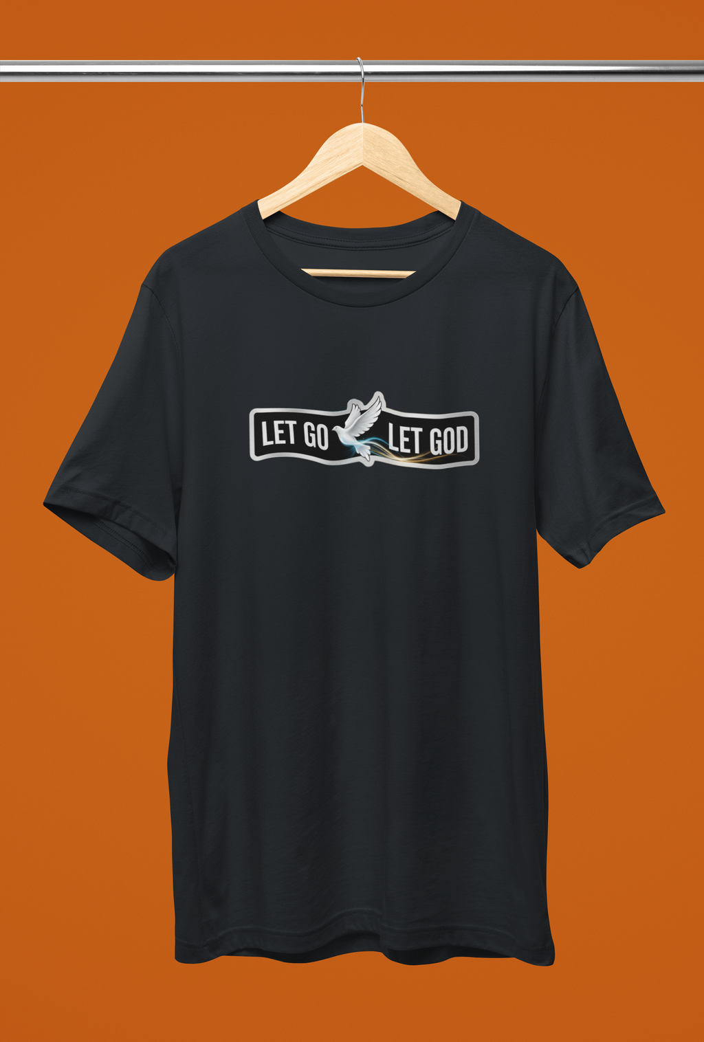 Let Go Let God Tee - Heathered Black