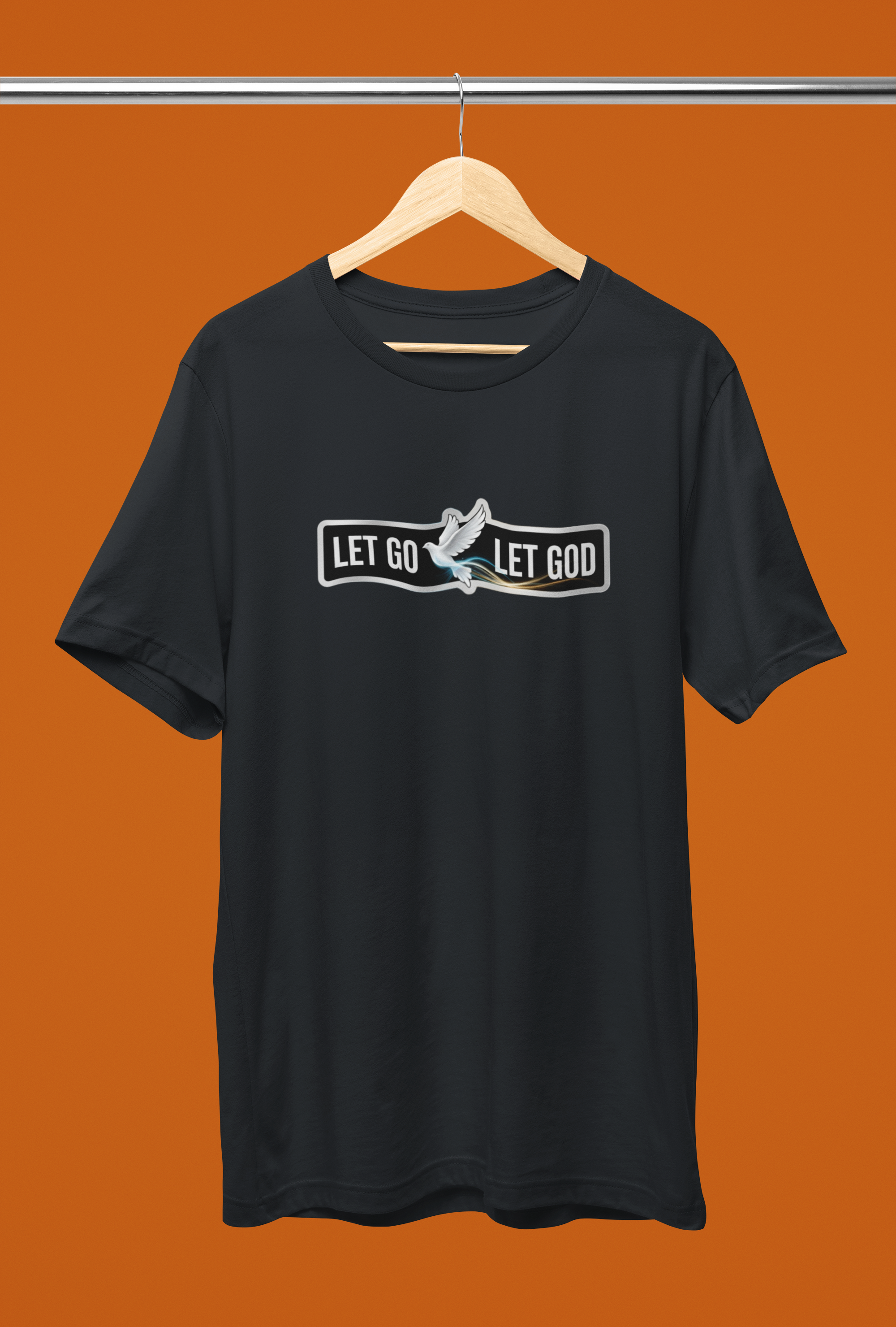 Let Go Let God Tee - Heathered Black