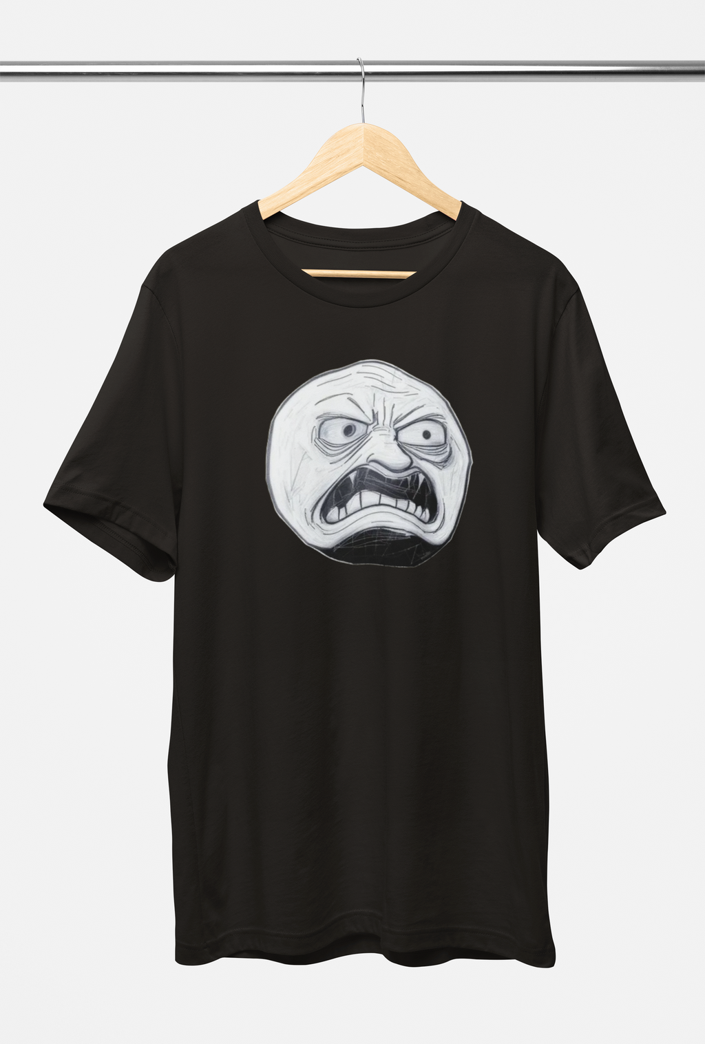 WtAF Rage Face Tee – Black, Red, Vintage Brown, Vintage Green