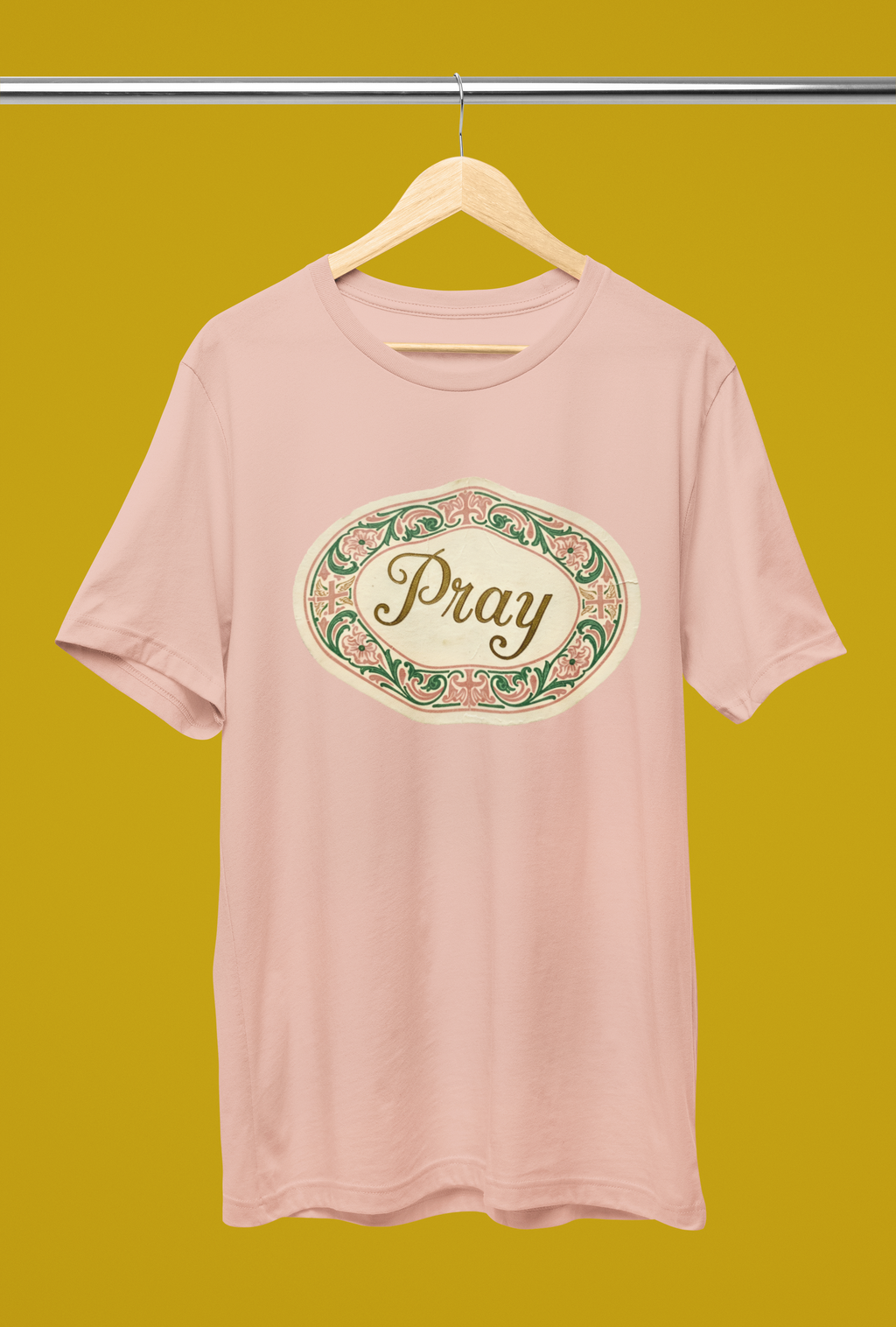 Pray Elegance Tee -  Heathered Peach