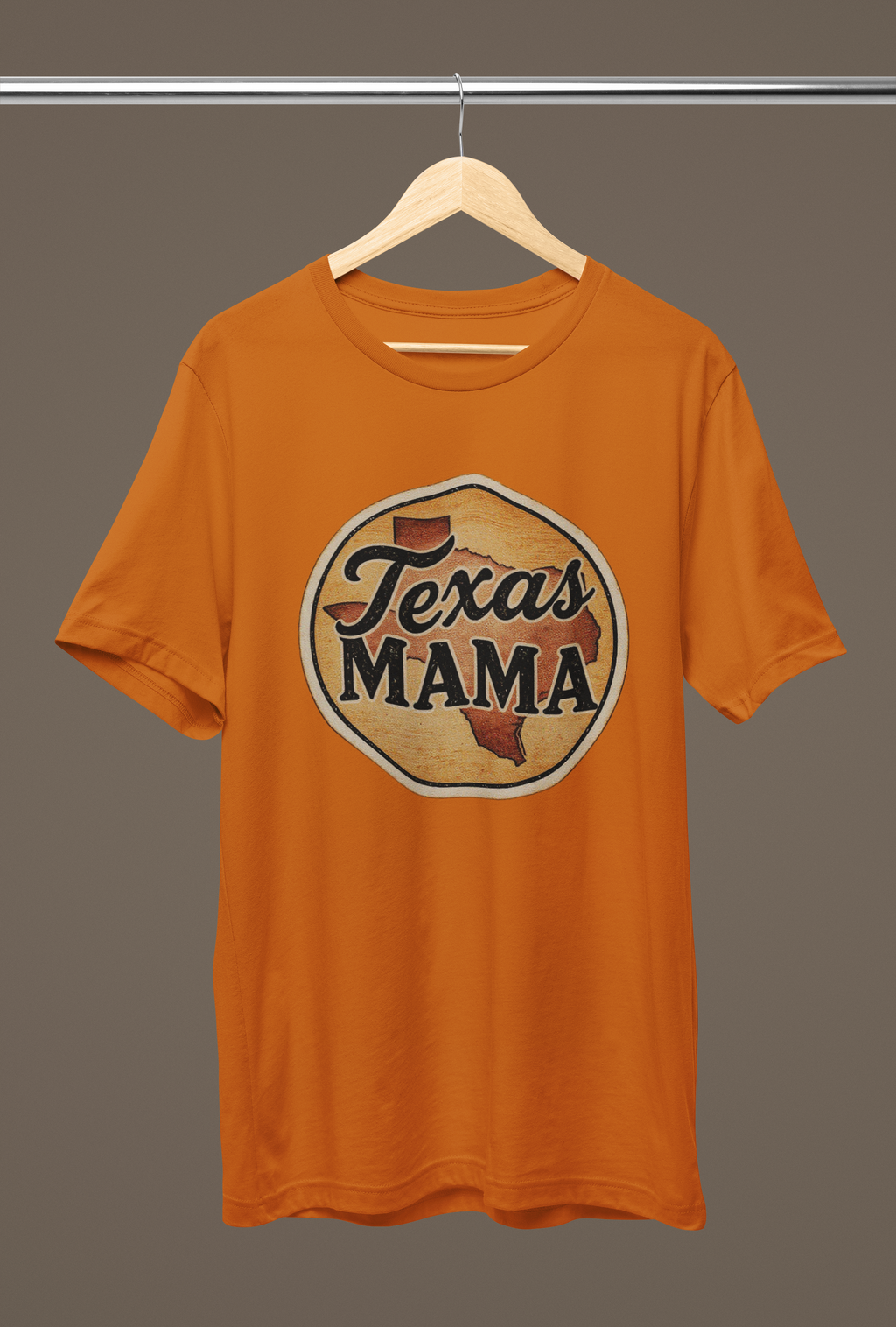 Texas Mama Tee - Burnt Orage