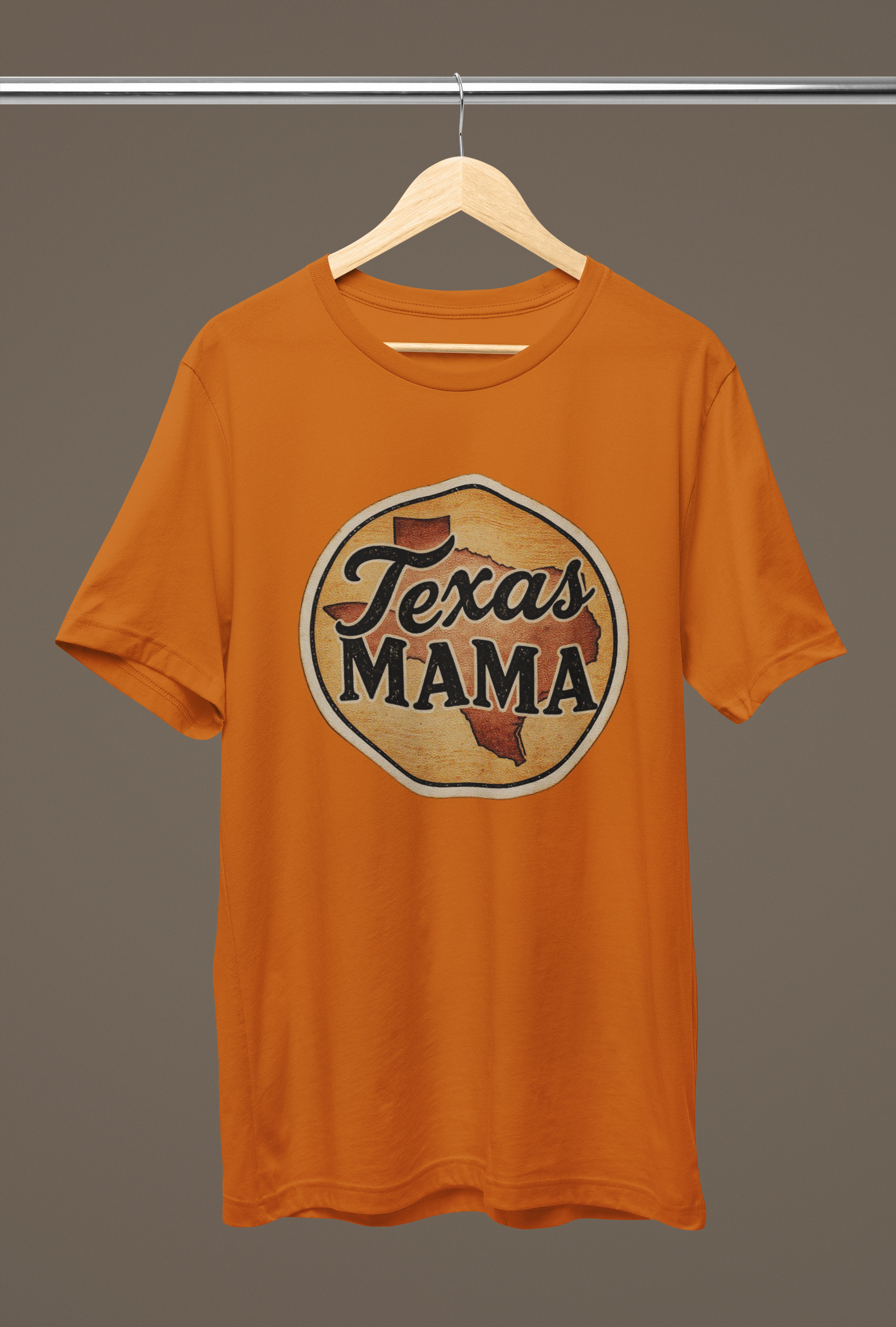 Texas Mama Tee - Burnt Orage