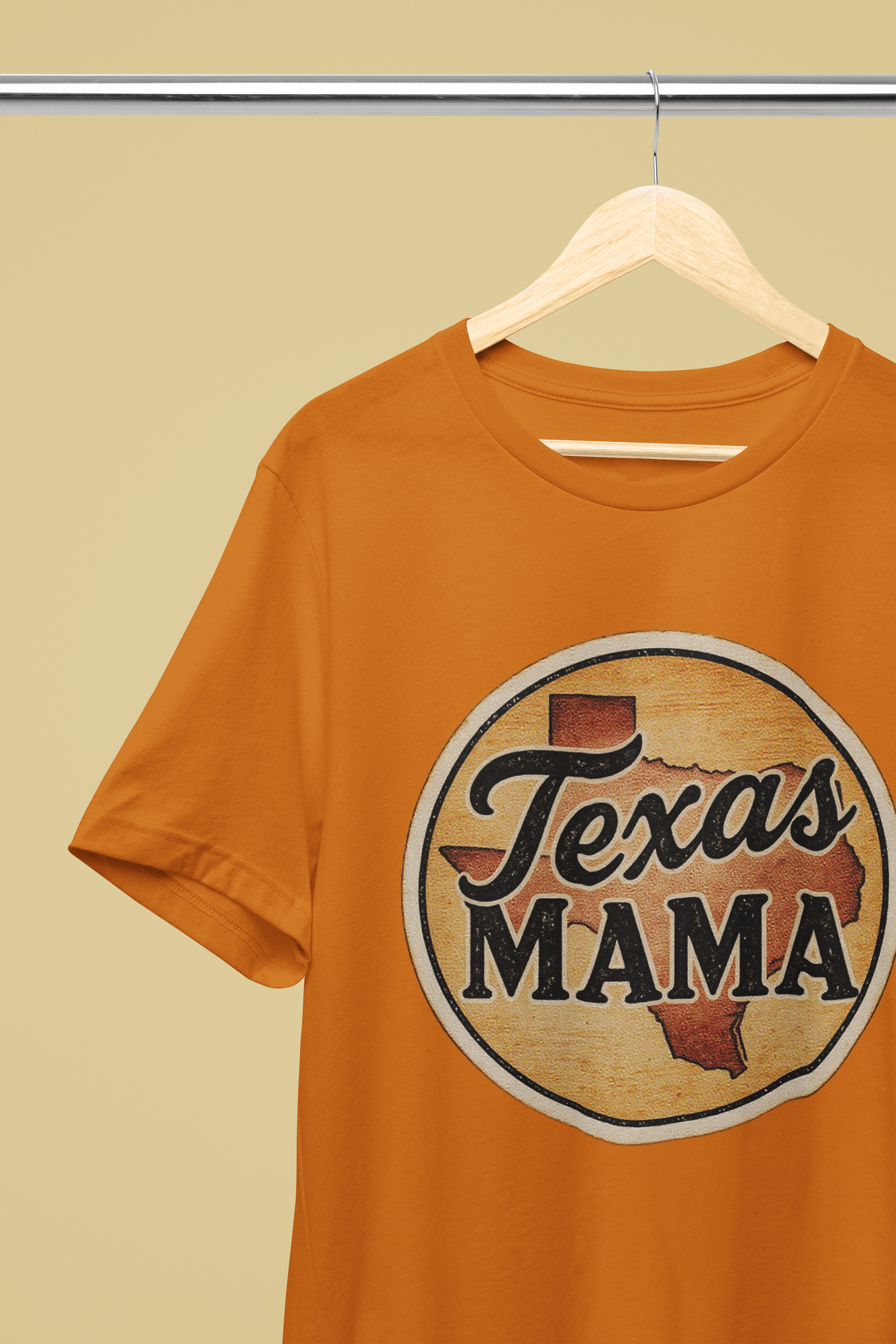 Texas Mama Tee - Burnt Orage