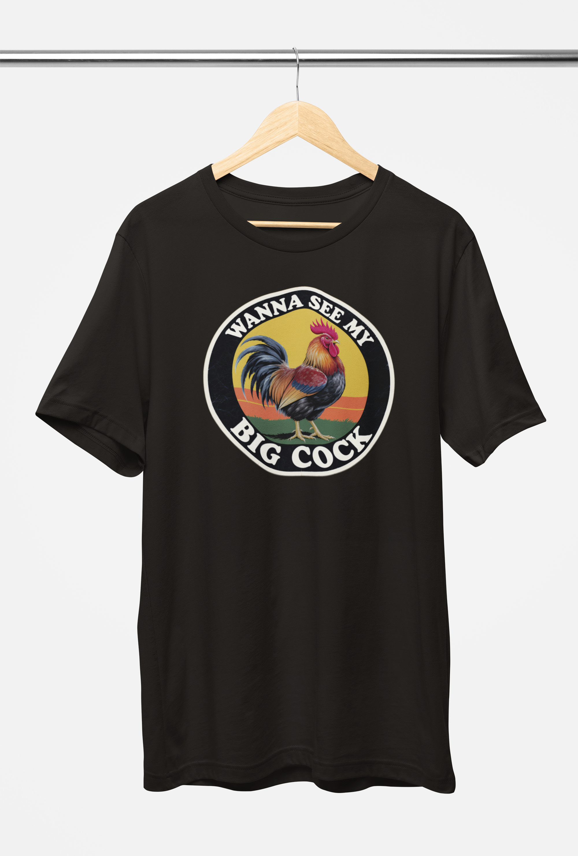 Wanna See My Big Cock? Tee – Black