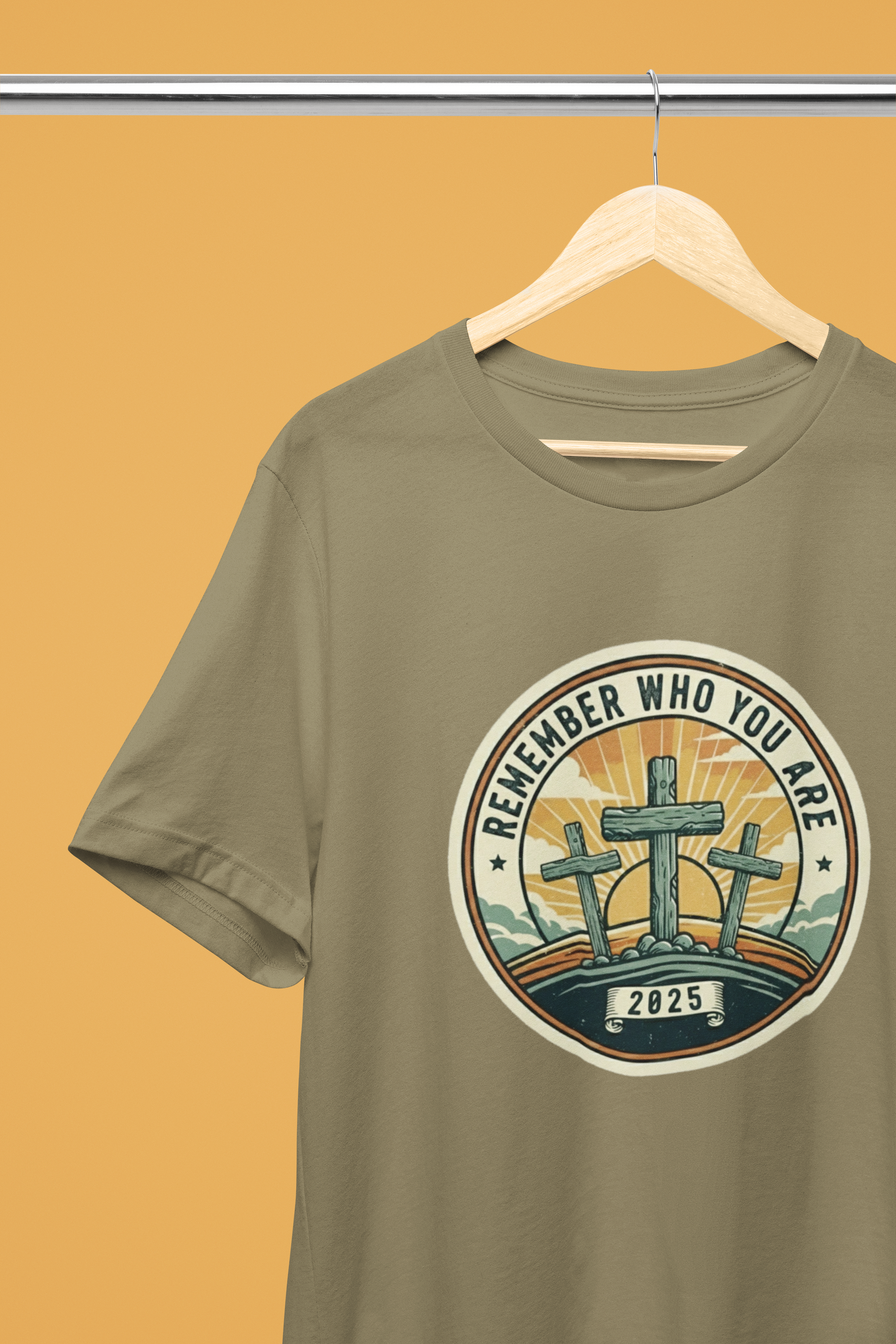 Remember Who You Are Tee -  Heathered Olive