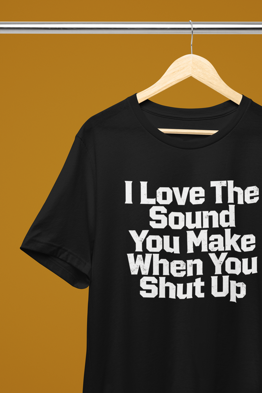 The Sound Of You Shutting Up Tee - Black